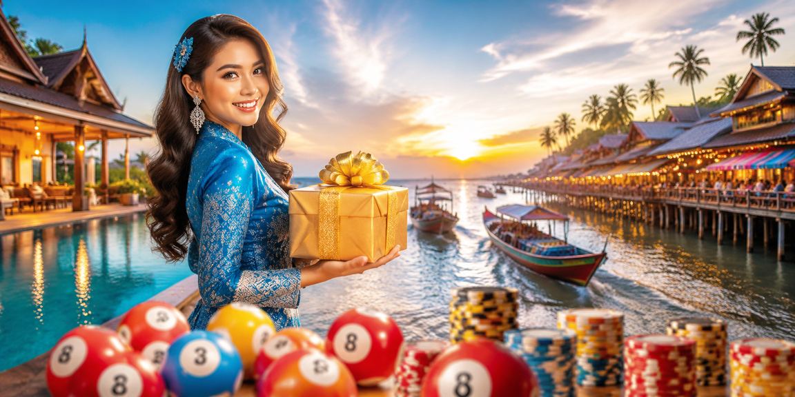 Suasana perayaan Malaysia dengan tema loteri dan hiburan — gambaran bonus platform 43500