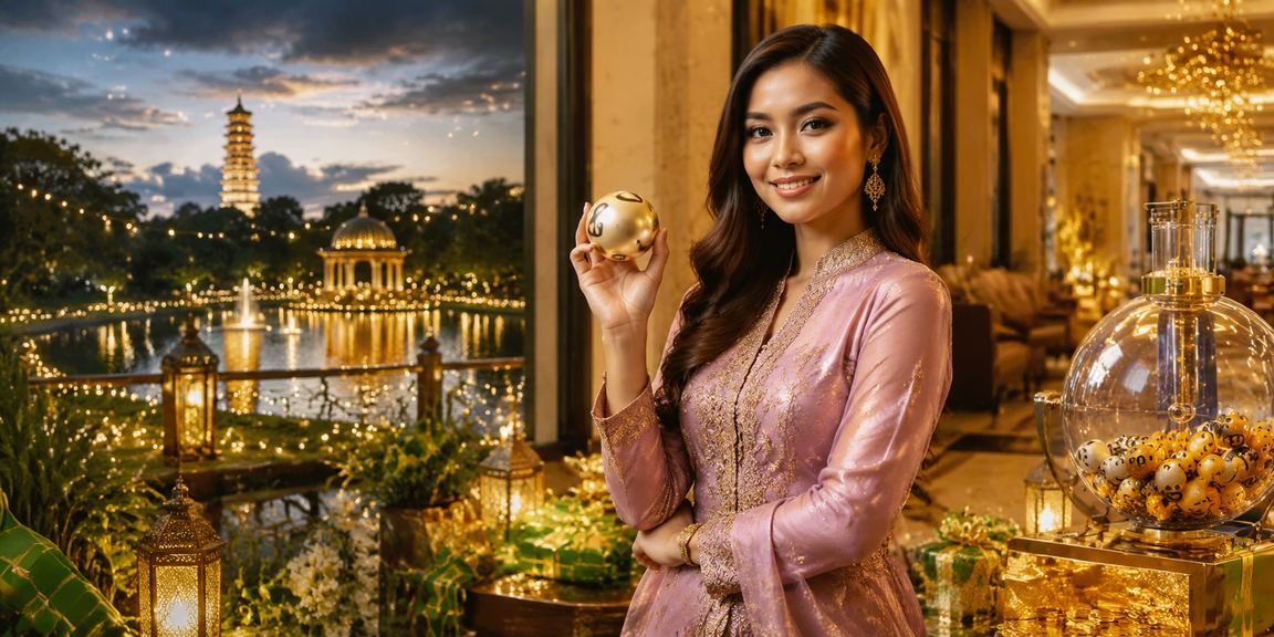 Sambutan Hari Raya Malaysia dengan elemen undian dan hiburan tempatan